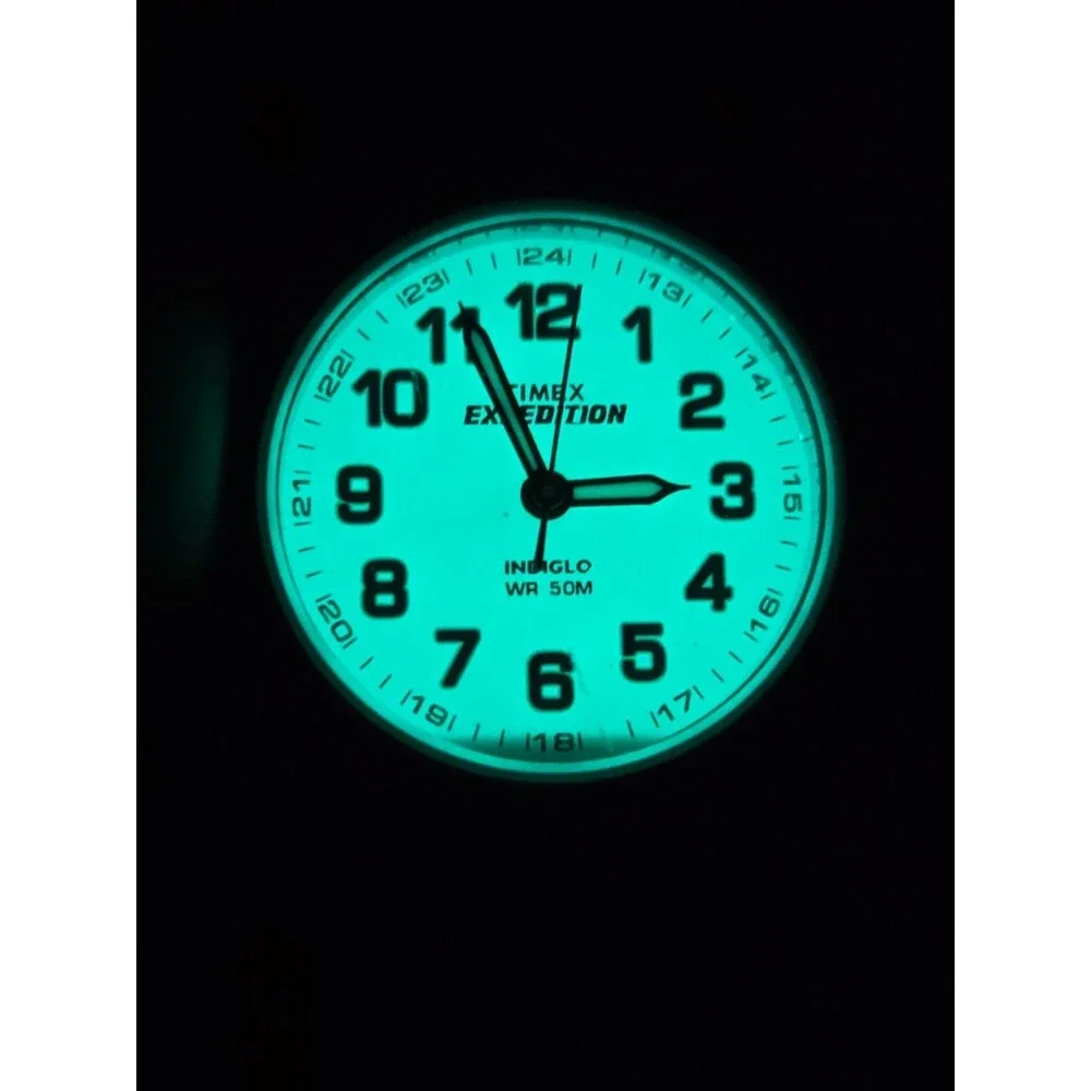 Timex Expedition Field Mini Womens 26mm Indiglo Dial 50M Watch New Battery- Read
